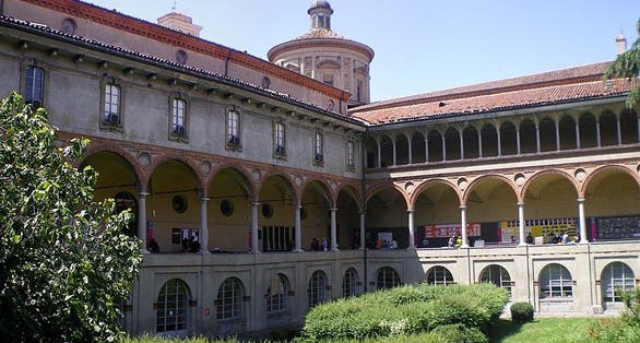 photo of view A picture showing the National Museum of Science and Technology of Milan, Italy.