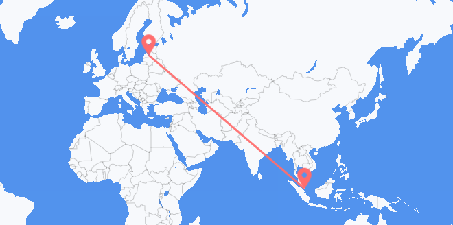 新加坡 目的地 拉脱维亚