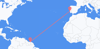 Suriname to Portugal
