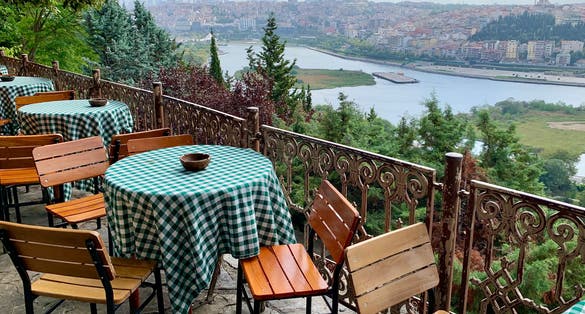 photo of Gold Horn from Pierre Loti’s Restaurant and Cafe, Eyup, Istanbul, Turkey.