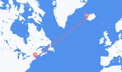 Boston to Reykjavik