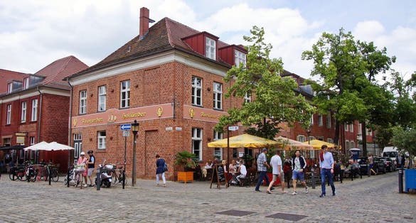 photo of view of Dutch Quarter, Potsdam, Germany.