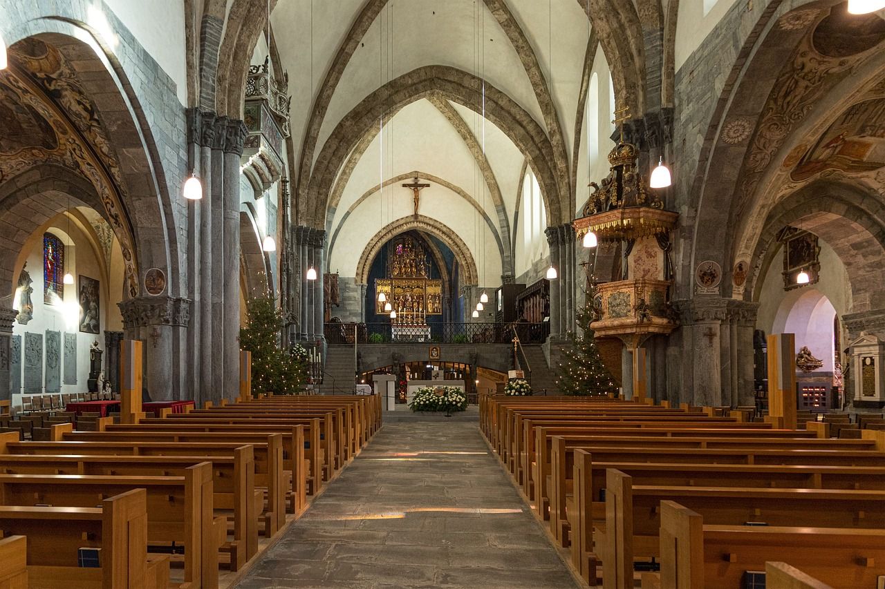 photo of inside the Cathedral of Saint Mary of the Assumption in Chur, Switzerland.