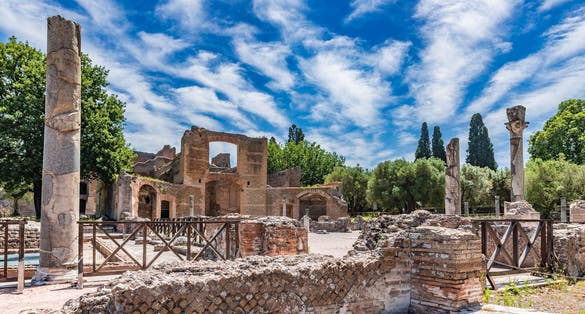 Villa Adriana ( Hadrian's Villa) in Tivoli, Italy