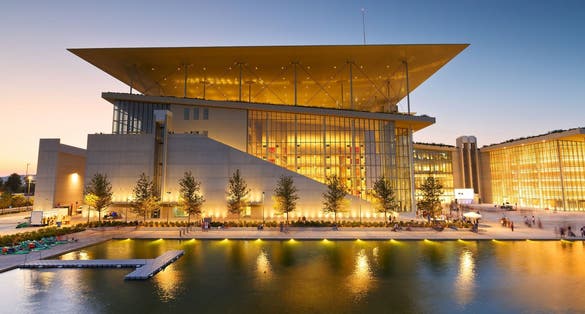 Photo of Stavros Niarchos Foundation Cultural Center in city of Athens, Greece.