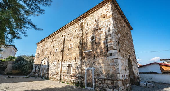 The old and abandoned Taxiarchis Church in Mursallı, Germencik, Aydın 