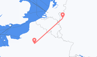 Train tickets from Paris to Krefeld