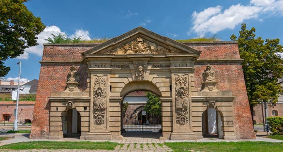 Theresian Gate, it got its name from Marie Theresa during her visit of Olomouc, Czech Republic.
