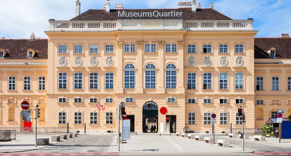 Photo of the Museumsquartier or MQ or Museums Quartier is an area in the centre of Vienna, Austria.