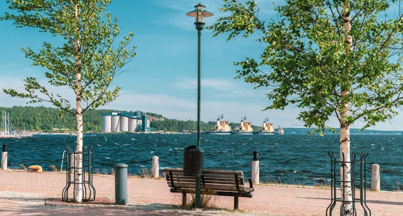 The icebreakers in Lulea in northern Sweden are called Atle, Frej, Oden, and Ymer.