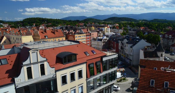 Photo of The downtown of Jelenia Gora in summer, Lower Silesia, Poland.