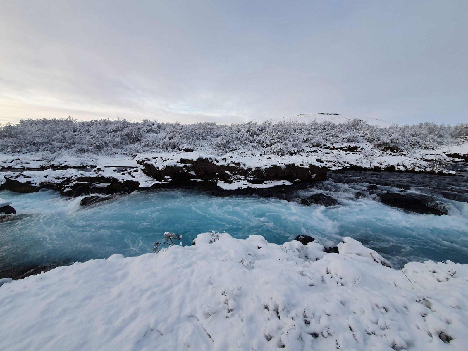 Midfoss Waterfall, Bláskógabyggð, Southern Region, Iceland
