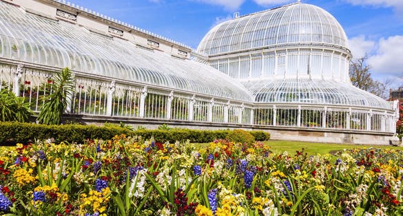 Palm House in Belfast. Belfast, Northern Ireland, United Kingdom.