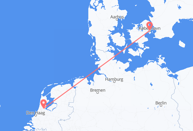 Copenhagen to Amsterdam
