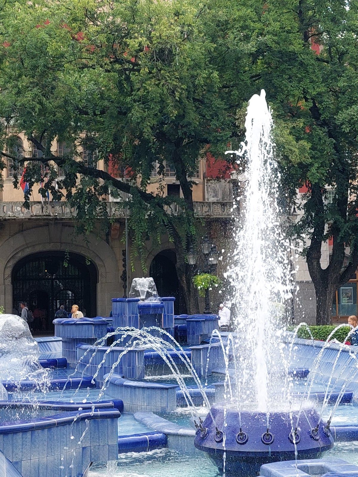 Blue fountain, МЗ Центар I, Subotica, City of Subotica, North Backa Administrative District, Vojvodina, Serbia