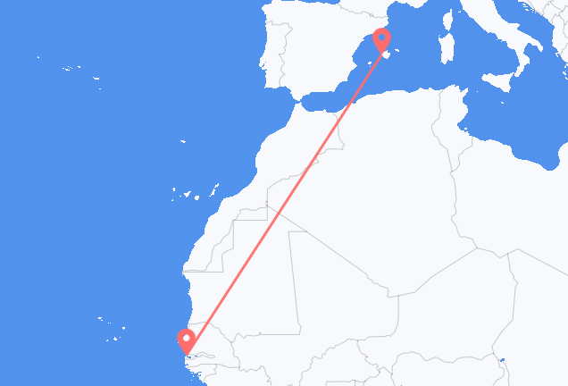 Banjul to Palma