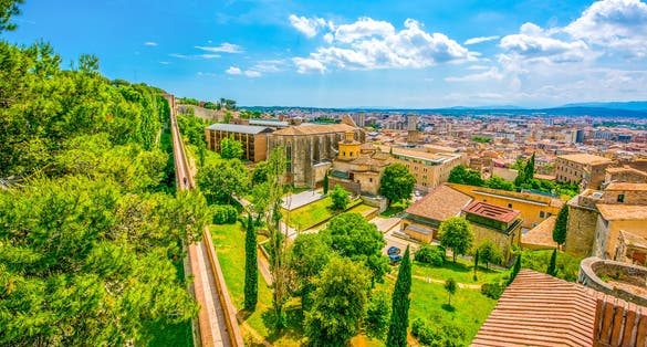 Photo of cityscape, view of Girona, Catalonia, Spain.