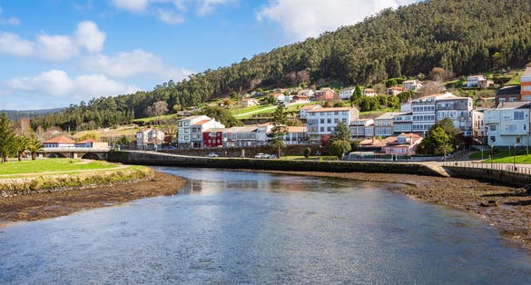 Scenic view of the Ría de Ferrol between Neda and Narón municipalities
