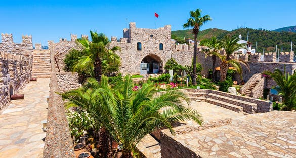 photo of Marmaris Castle located in Marmaris city in Turkey.