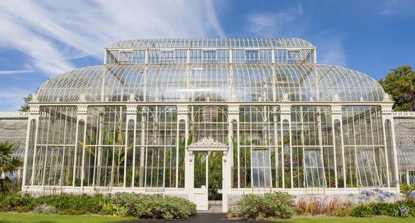 Photo of Greenhouse in The National Botanic Garden in Glasnevin, Dublin, Ireland.