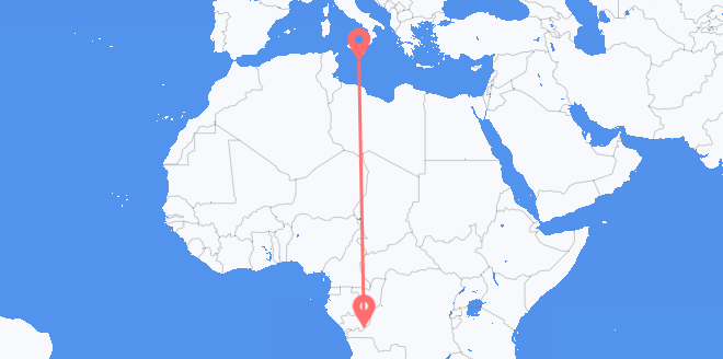 la République Démocratique du Congo pour Malte