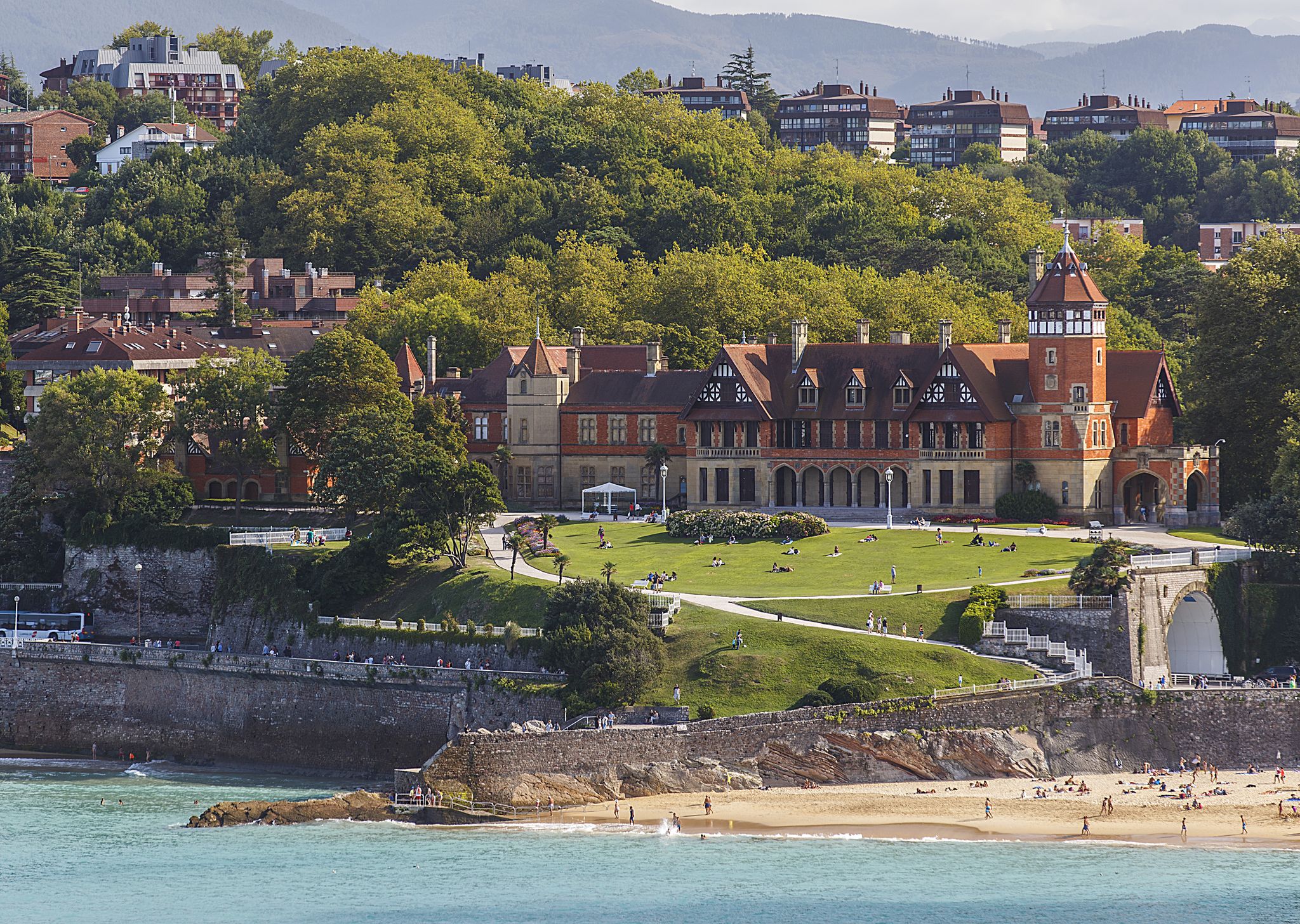 Photo of Miramar palace of Donostia, San Sebastian .