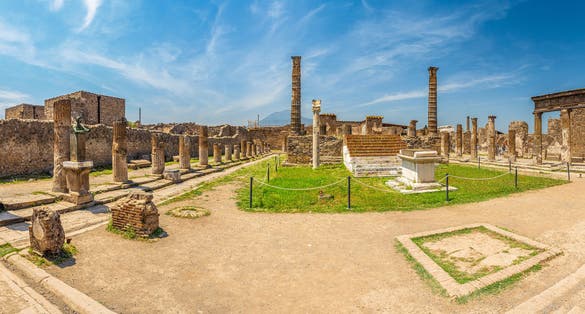 Photo of Ancient ruins of Pompei city (Scavi di Pompei), Naples, Italy.