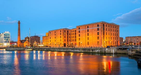 Photo of the Merseyside Maritime Museum and the Pumphouse in Liverpool ,England.