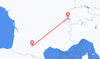 Train tickets from Toulouse to Lausanne