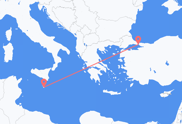 Istanbul to Valletta