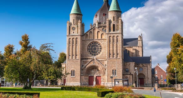 St. Lambert Church or Sint-Lambertuskerk in Maastricht, Netherlands. The church was built in 1916 by the project of Hubert van Groenendael.