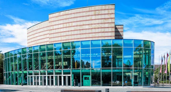 Concert and event hall in Bamberg, home of the Bamberger Symphoniker - Bavarian State Philharmonic, one of the leading German symphony orchestras.