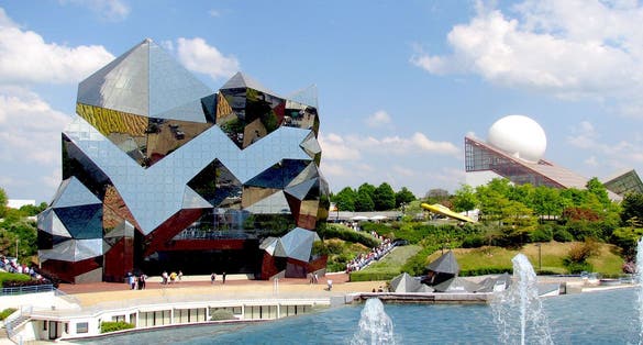 photo of Futuroscope at beautiful morning in Chasseneuil-du-Poitou, France.
