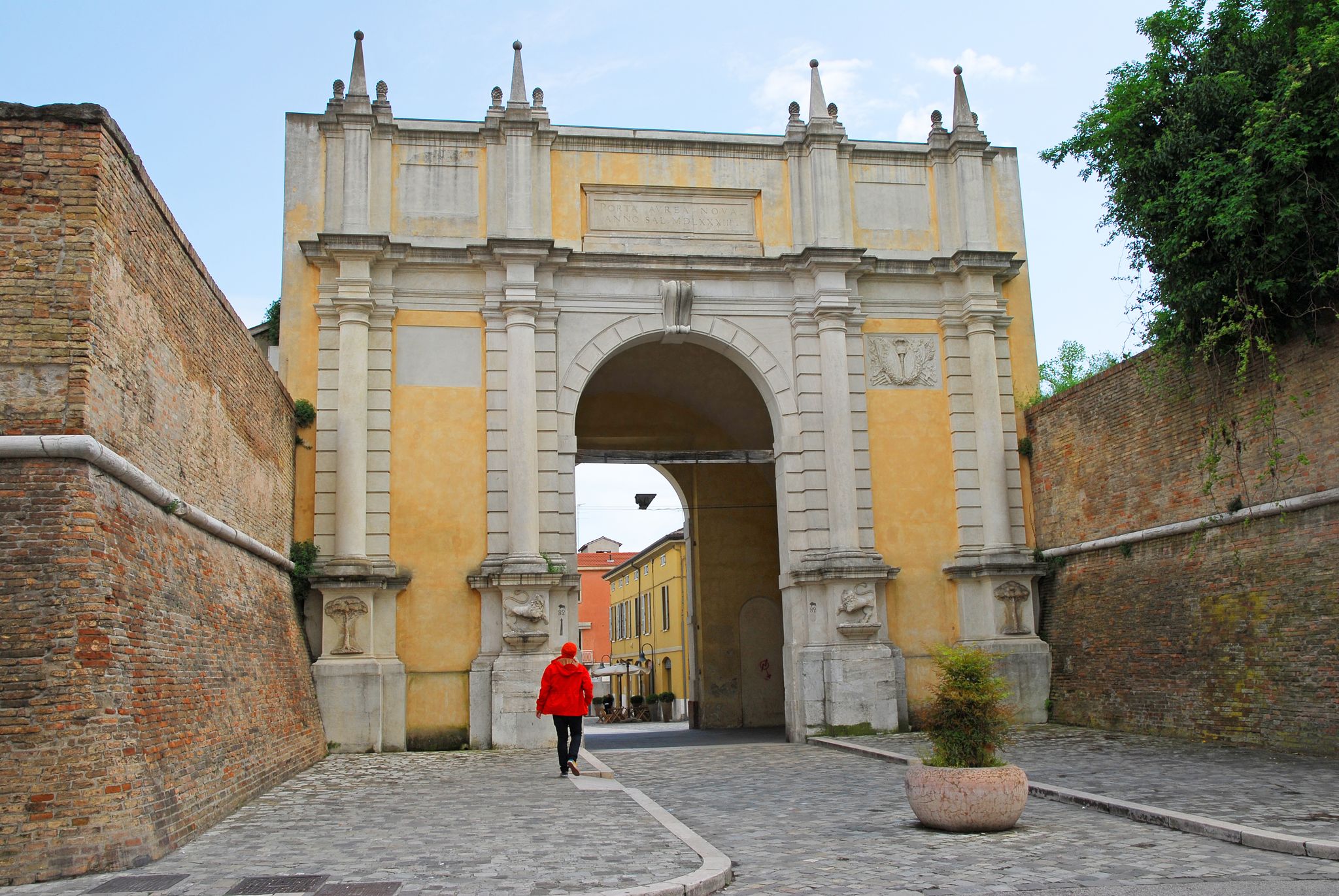 photo of view of Italy, Ravenna, old medieval city door Adriana, Ravenna, Italy,