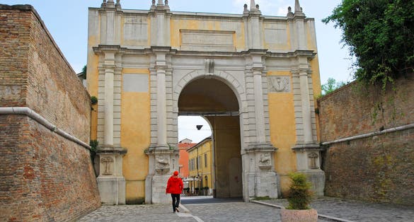 photo of view of Italy, Ravenna, old medieval city door Adriana, Ravenna, Italy,