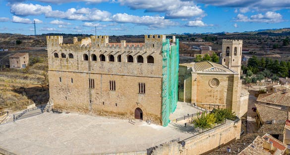 View of the castle in Valderrobres, Aragon, Teruel Spain