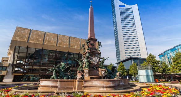 photo of view ofAugustusplatz, City of Leipzig, Saxony, Germany,Leipzig germany.