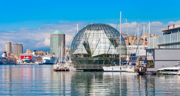 Photo of The Aquarium of Genoa is the largest aquarium in Italy. Located in the old harbor area of Genova.