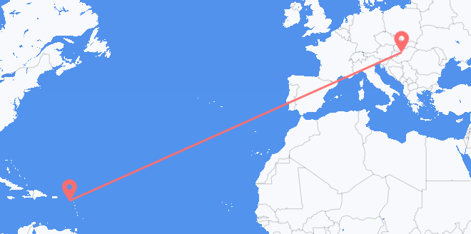 frá St. Kitts og Nevis til Ungverjalands