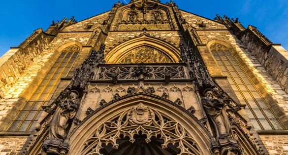 Photo of front Side Of Cathedral of St Peter and Paul , Brno, Moravia, Czech Republic.