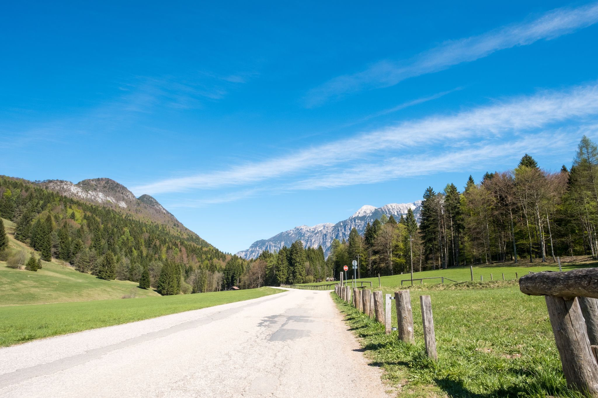 Road to the Arte Sella Sculpture Park - Borgo Valsugana - Trento - Italy.