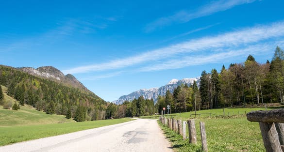 Road to the Arte Sella Sculpture Park - Borgo Valsugana - Trento - Italy.