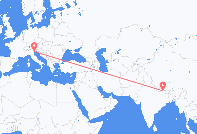 Kathmandu to Venice
