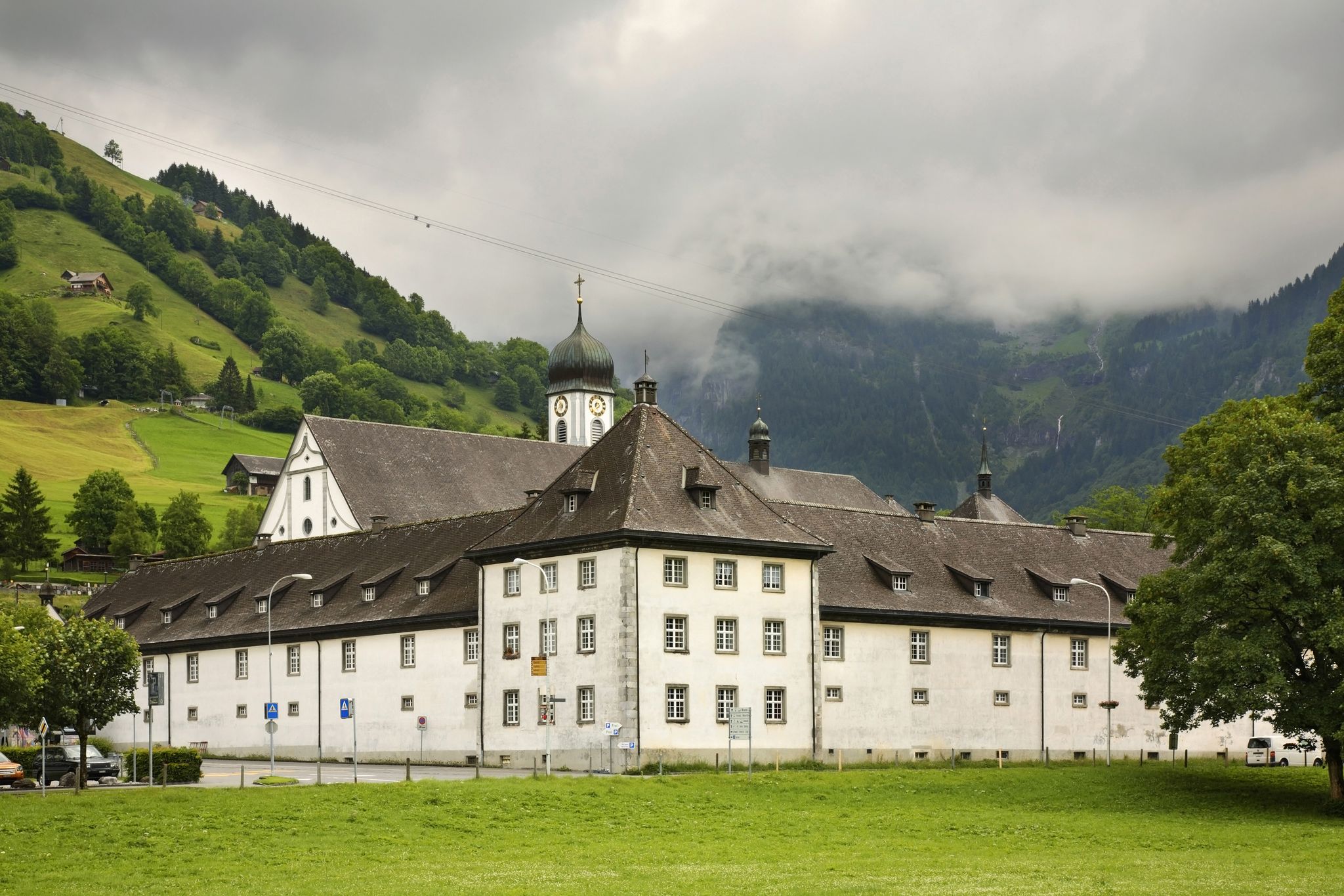photo of Engelberg Abbey (Kloster Engelberg). Switzerland.