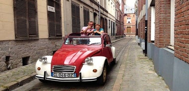 Private Lille Tour by Classic Convertible 2CV with Champagne
