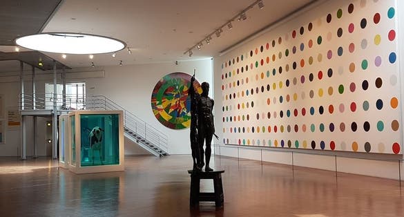 Photo of interior of Arken Museum of Modern Art, Denmark.