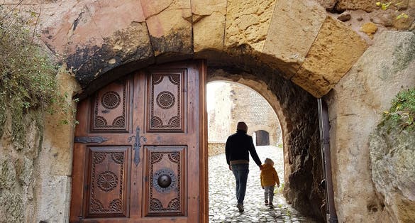 photo of the gate of Kastamonu castle invites guests to explore the world behind the walls that protect the castle in Kastamonu, Turkey.