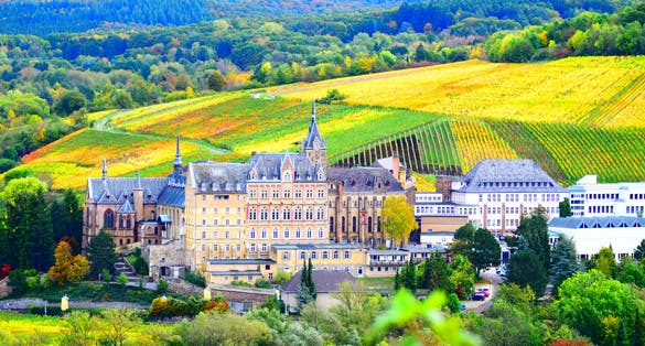 Photo of old abbey and school in  Bad Neuenahr, Germany.