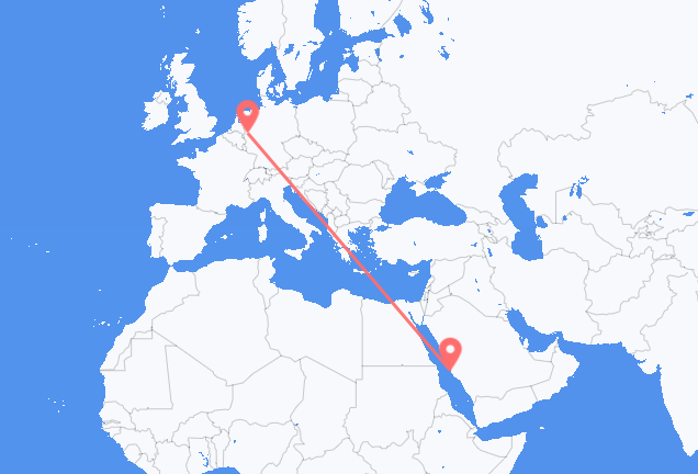Jeddah to Düsseldorf