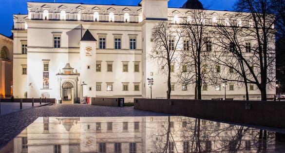 photo of the palace of the grand dukes of Lithuania.